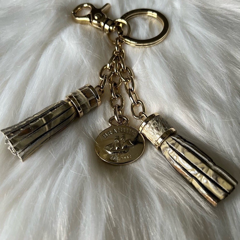 Gold Keychain with Tassels